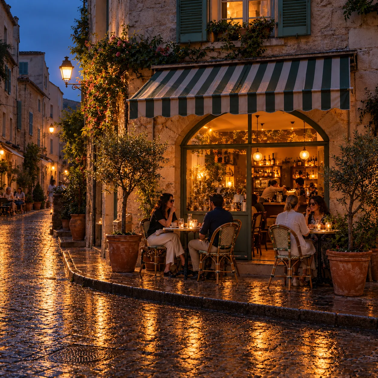 Cafe day to night