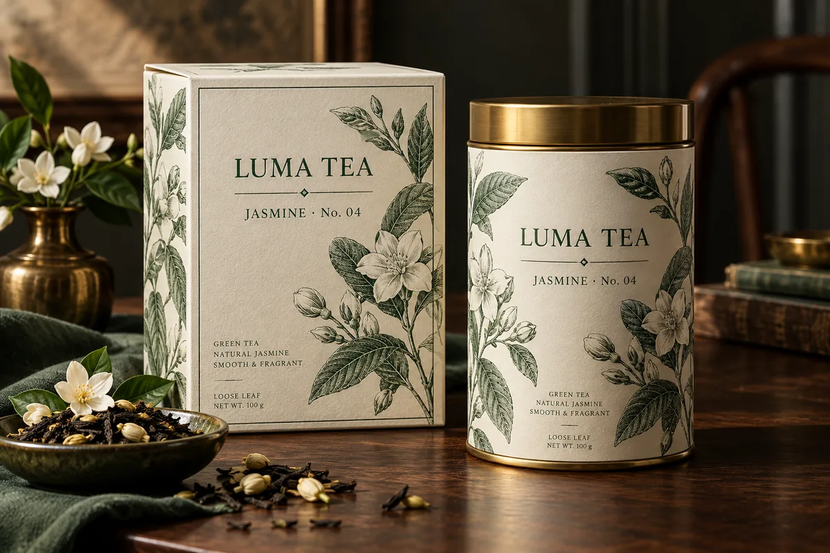 Botanical luxury packaging